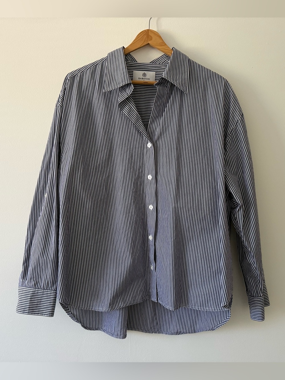 Aritzia Babaton Archive Poplin Shirt Sz S